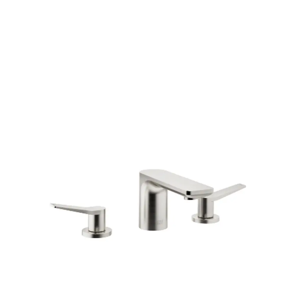 Dornbracht-LISSÉ-Waschtisch-Dreilochbatterie-mit Ablaufgarnitur-Ausladung 130mm-platin gebürstet, 20713845-06 Galeriebild 1
